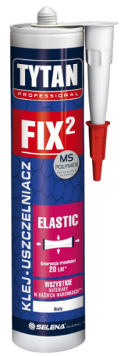 Tytan Professional FIX2 Elastic klej montażowy 290ml biały #WYPRZEDAŻ.png