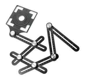 Kątownik nastawny 6-cio ramienny z otworami do gniazdek PRO-PK605