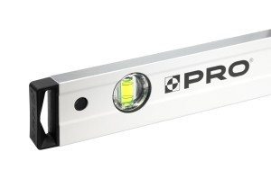 Poziomica biała PRO800 180cm 2xfrez_uchwyt_Llibella_ 2%
