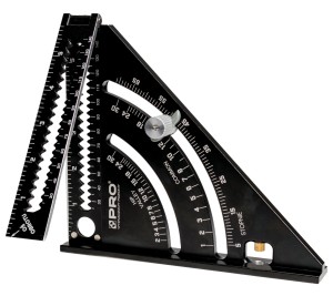 Kątownik stolarski rozkładany z podstawąi kątomierzem
