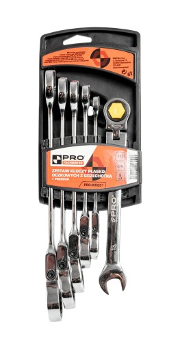 ZESTAW KLUCZY PŁASKOOCZKOWYCH Z GRZECHOTKĄ I PRZEGUBEM 6 SZT. rolbud.info.jpg