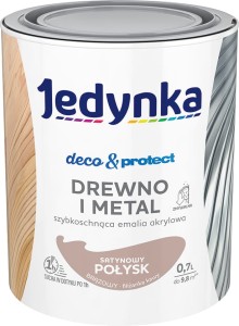 Farba, emalia drewno/metal brąz połysk D&P 0,7l Jedynka