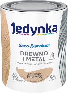 Farba, emalia drewno/metal beżowy połysk D&P 0,7l Jedynka