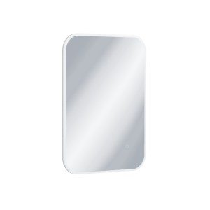 Lumiro lustro łazienkowe 80x60 cm prostokątne, oświetlenie LED mata grzewcza, rama akrylowa