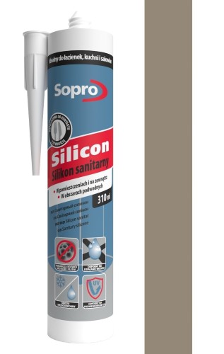 Sopro silikon 18 piaskowo-szary 310ml