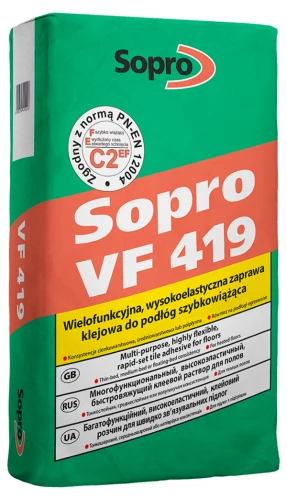 Sopro VF 419 zaprawa klejowa elastyczna szybkowiążąca 25kg